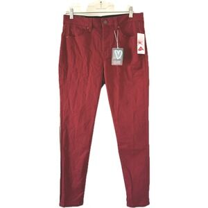Lularoe Skinny Fit Denim Jeans Red Size 30 NWT Lycra Magic Waistband Stretch